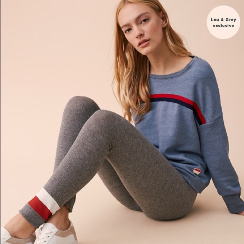 Sundry Striped Yoga Pants